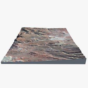 3d planet lava flow model