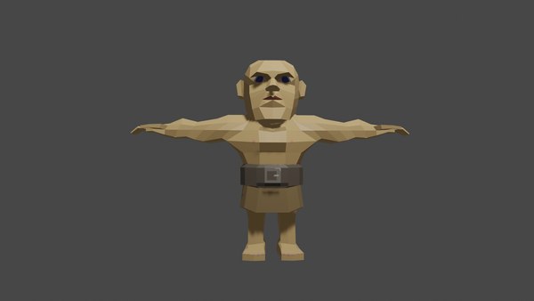 modelo 3d Basic Human Low Poly - TurboSquid 2099197