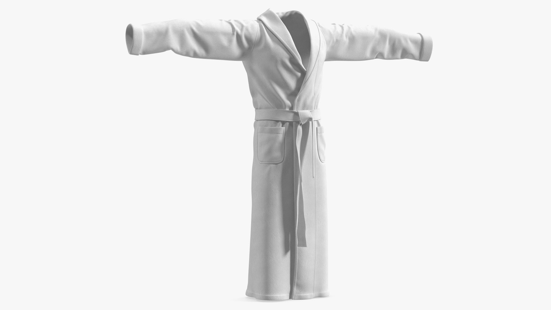3D Spa Bathrobe TPose TurboSquid 2128821