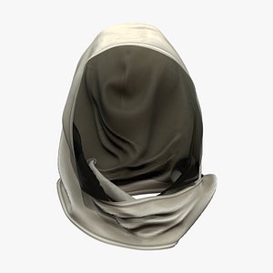 3D Ottoman Shawl Head Scarf model