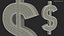 US Dollar Currency Symbol Silver