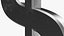 US Dollar Currency Symbol Silver