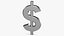 US Dollar Currency Symbol Silver