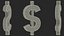 US Dollar Currency Symbol Silver