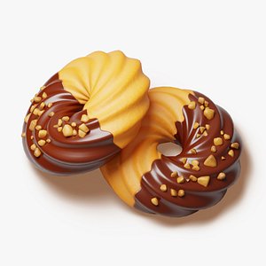 Chocolate Dipped Spritz Cookie