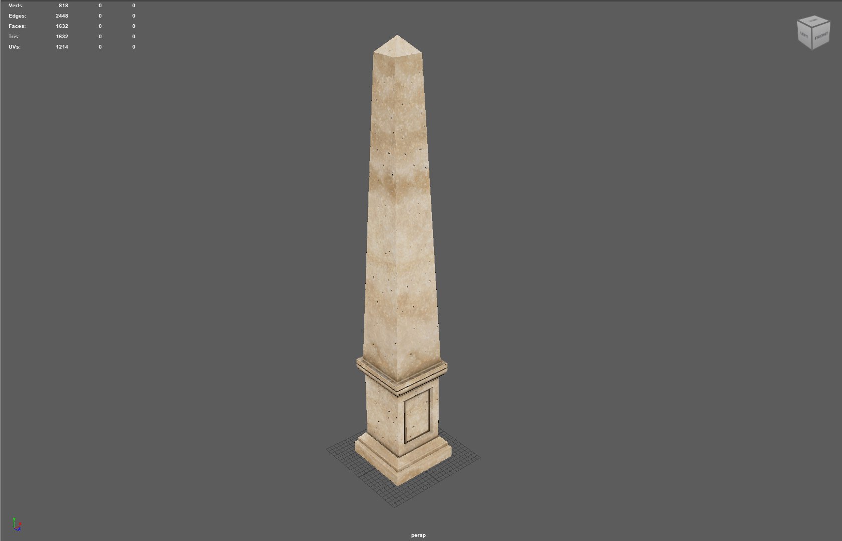 3D Model Minimalist Stone Obelisk Game Ready 3D Printable PBR 4K ...