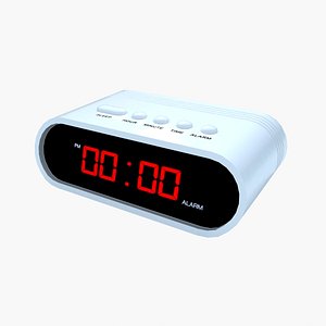 generic digital alarm clock 3d model