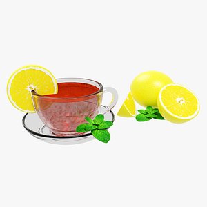 3D Lemon Tea 001 model