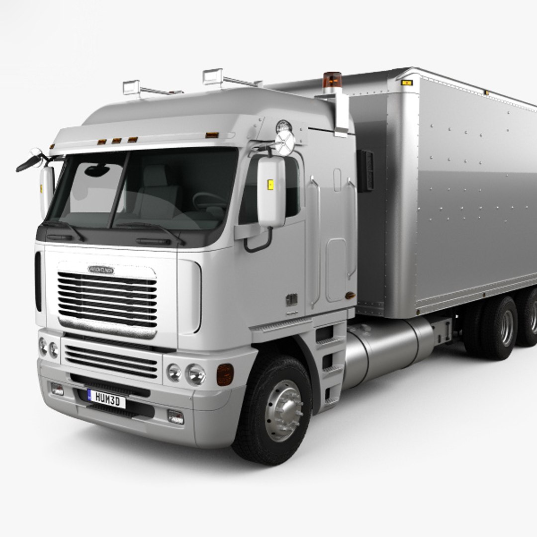 Freightliner Argosy Box 3D Model TurboSquid 1380769