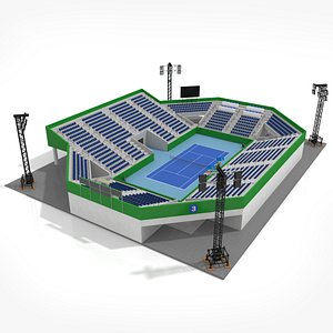 3D Tennis Stadium model
