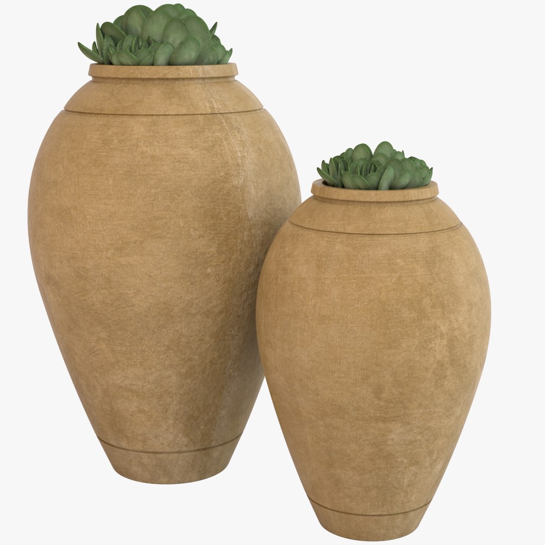 3d Model Decorative Pot Plant