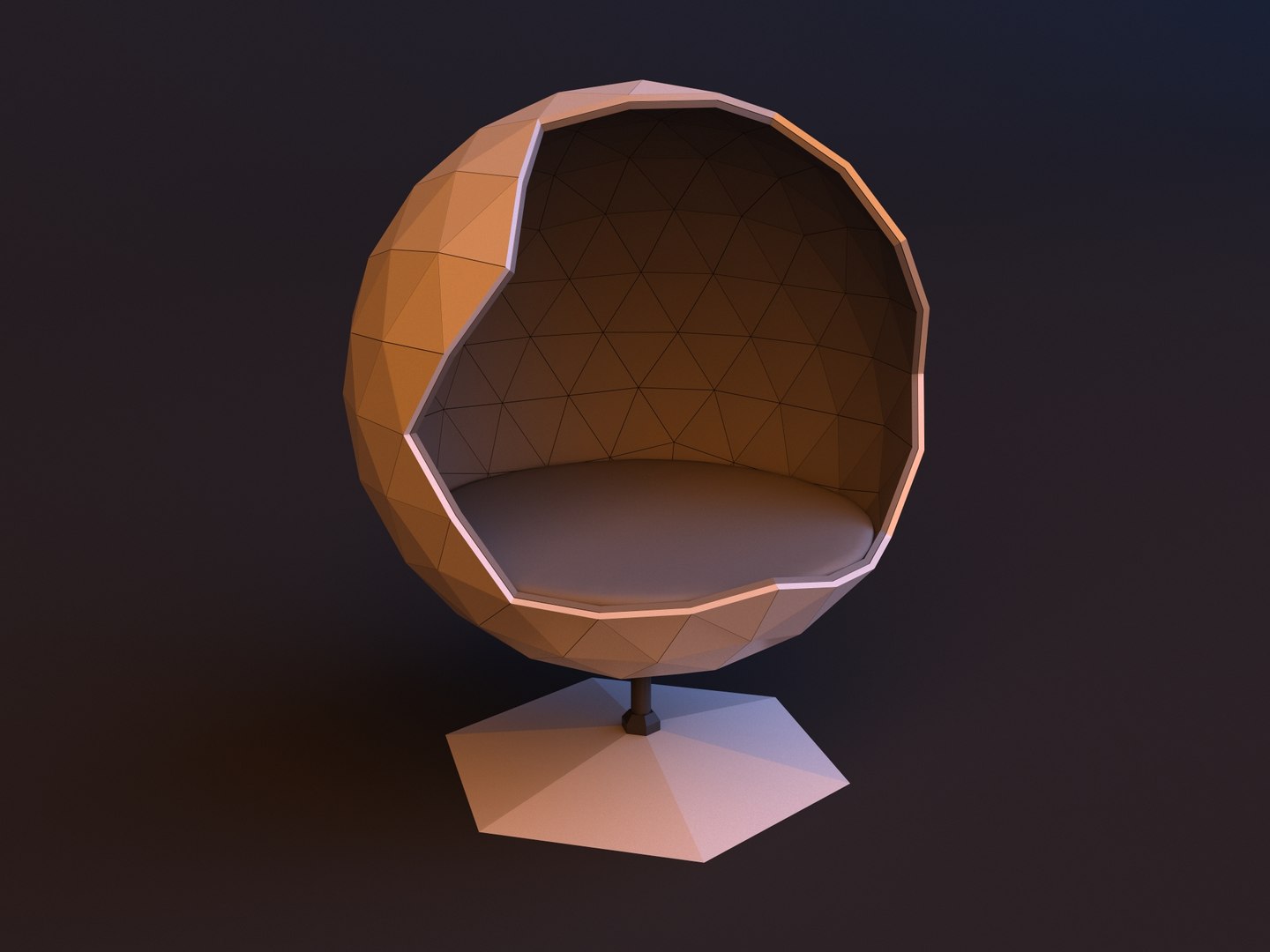 3D Loft Sci-fi Sphere Armchair - TurboSquid 1839509