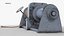 3D model mooring winches