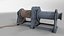 3D model mooring winches