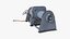 3D model mooring winches