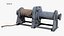 3D model mooring winches