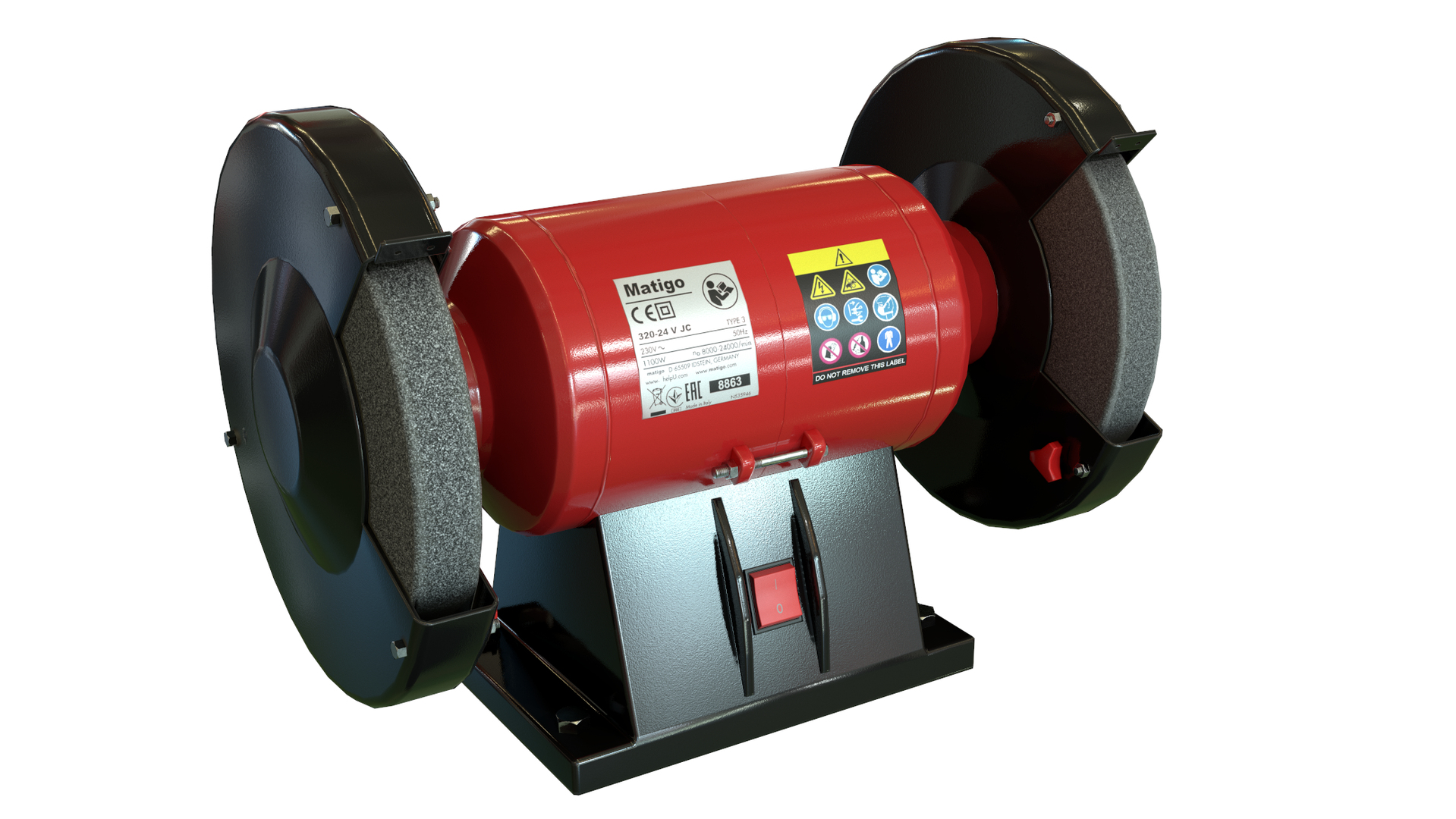 3D Bench grinder Clean GameReady TurboSquid 1772118