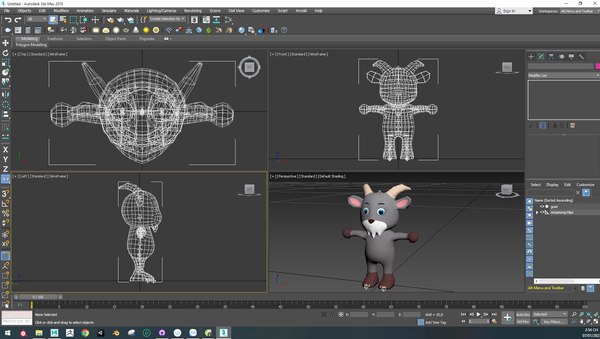 3D Cartoon Goat Animated - TurboSquid 2013747