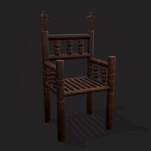 Medieval Elegant Cross Chair