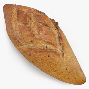 Multigrain Bread 3D