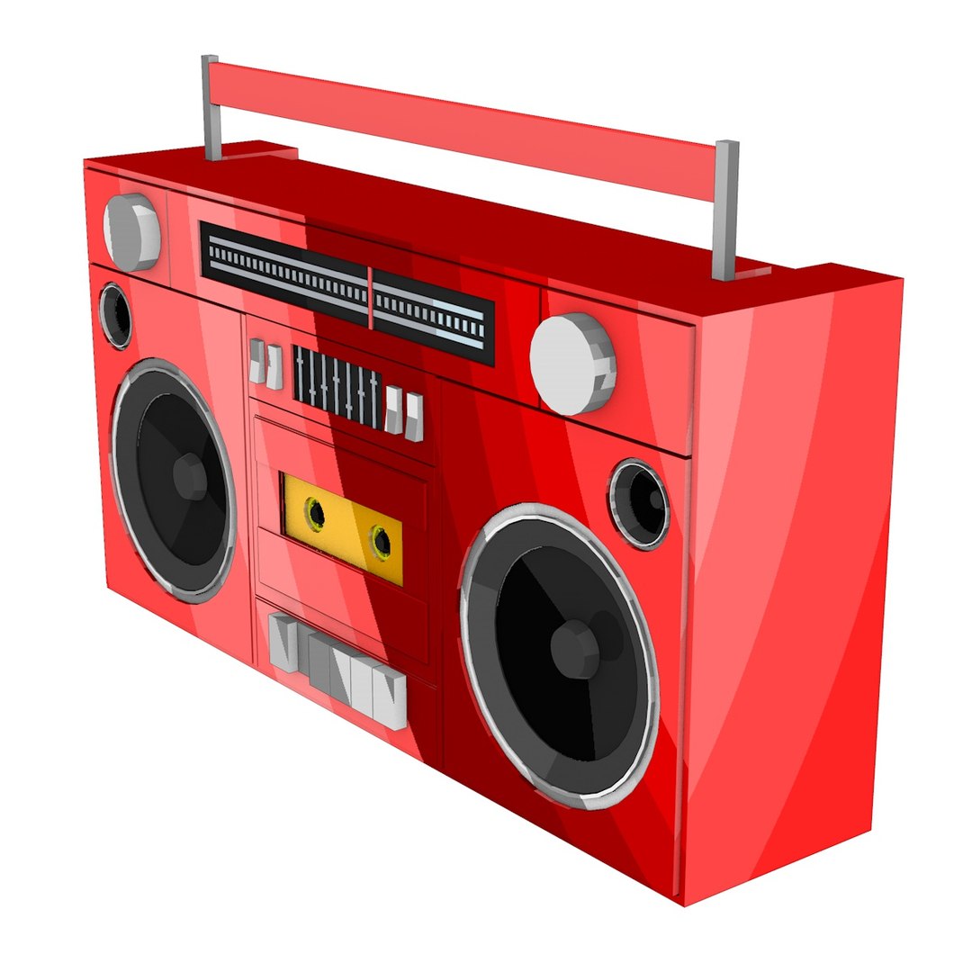 Free Cassette Player Boombox 3D Model - TurboSquid 1489575