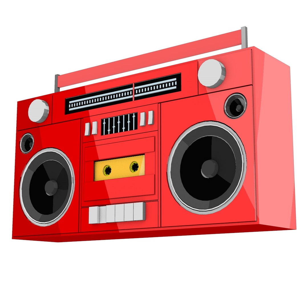 Free Cassette Player Boombox 3D Model - TurboSquid 1489575