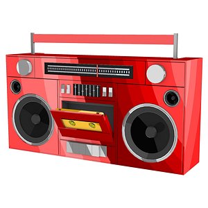 cassette player boombox 3D model