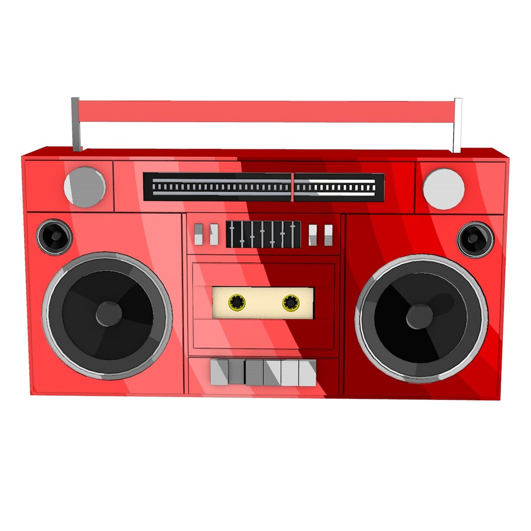 Free Cassette Player Boombox 3D Model - TurboSquid 1489575