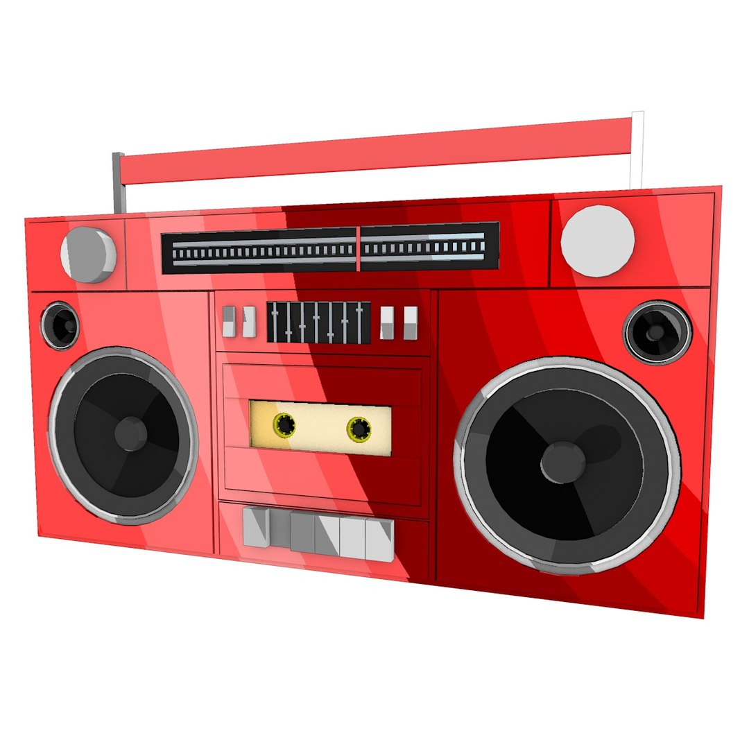 Free Cassette Player Boombox 3D Model - TurboSquid 1489575