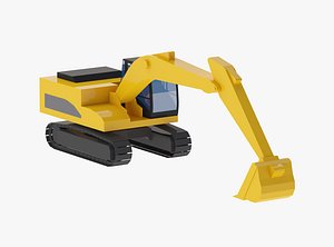 3D model Excavator Earthmoving 336D Simplified