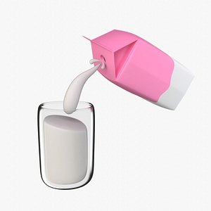 Milk 3d Illustration