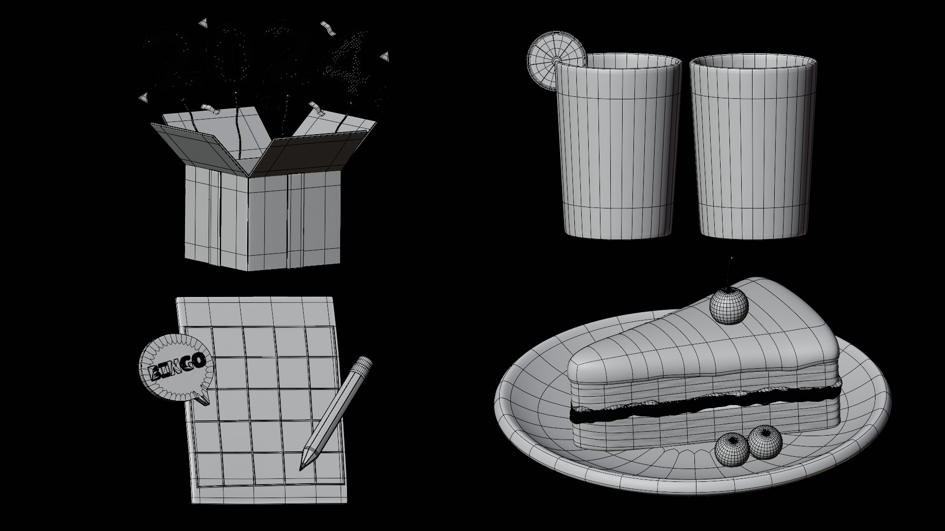 New Years Day 3D Icon Set 3D https://p.turbosquid.com/ts-thumb/Gh/fO1HSF/lv/wire1/jpg/1702423174/1920x1080/fit_q87/8ceac76eff1ed65c2c0dedf2f57aebc7bdbb5490/wire1.jpg
