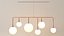 Pendant Lamp 6 White Spheres