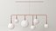 Pendant Lamp 6 White Spheres