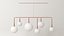 Pendant Lamp 6 White Spheres