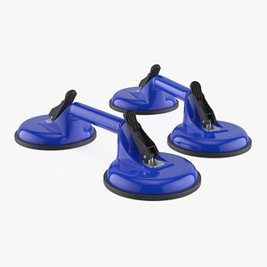 Glass Handling Vacuum Pad Tool Blue 3D