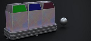 EUROSTATION TRASH SYSTEM 2023 3D
