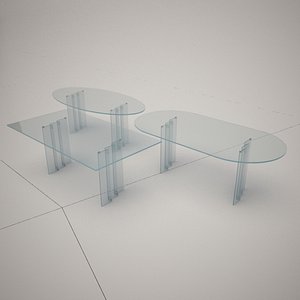 cattelan italia oslo glass table 3d 3ds