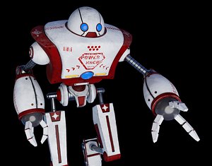 3D Cartoon 3d Robot model