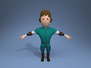 nobleman character ar 3D model