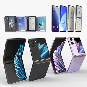 OPPO Find N2 Flip 2023 all colors model