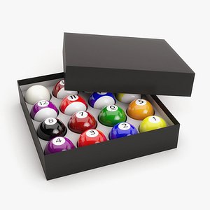 pool ball box 3D