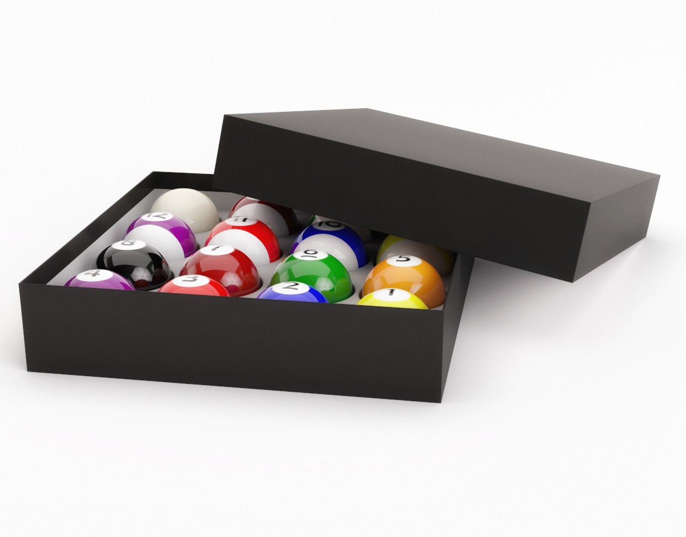 Pool Ball Box 3D - TurboSquid 1206165