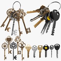 Detailed two Key Rings