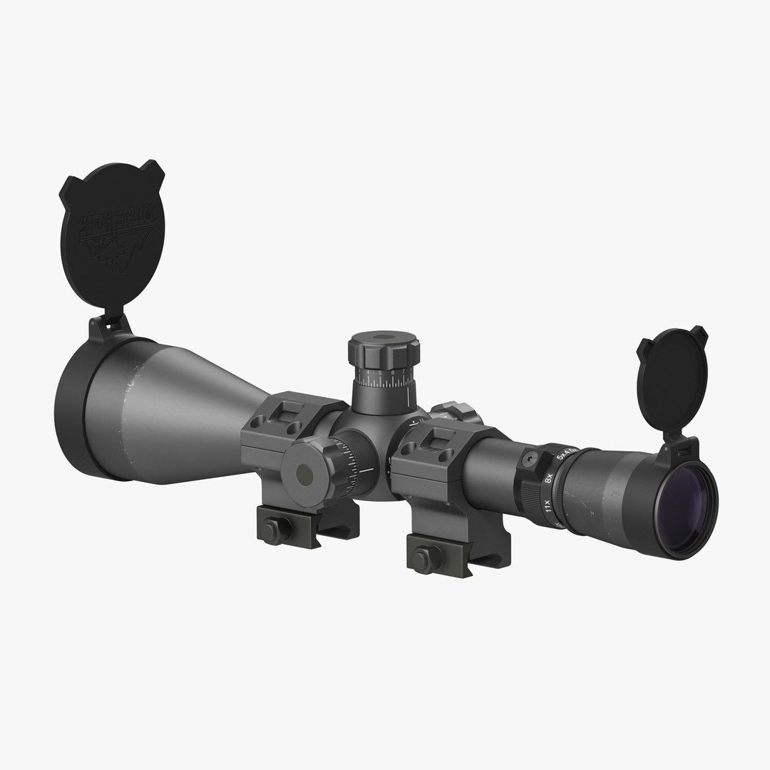 Professional Military Scope 3D model preview