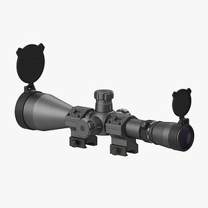 professional military scope 3d model