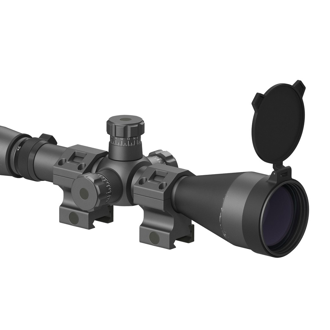 professional military scope 3d model