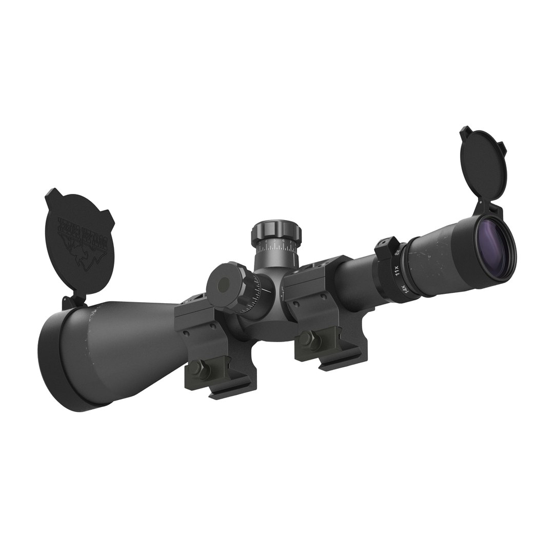 professional military scope 3d model