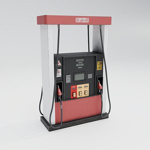 Realistic Gas Pump - Optimized Game-Ready Prop