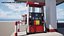 Pompa di benzina industriale realistica - Dispenser di carburante effetto invecchiato